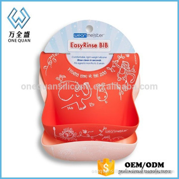 food grade easy clean personalized baby bibs